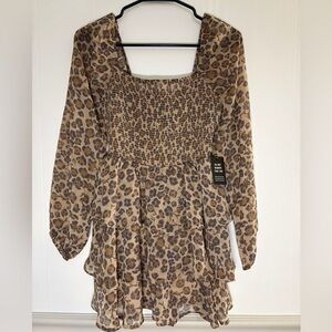 Express Leopard Print Romper